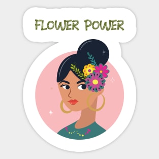 Adorable Vintage Flower Sticker